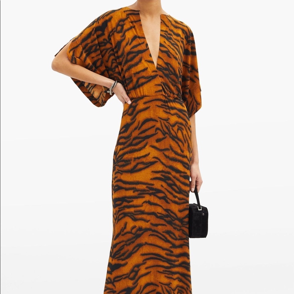 Norma Kamali tiger Obie gown